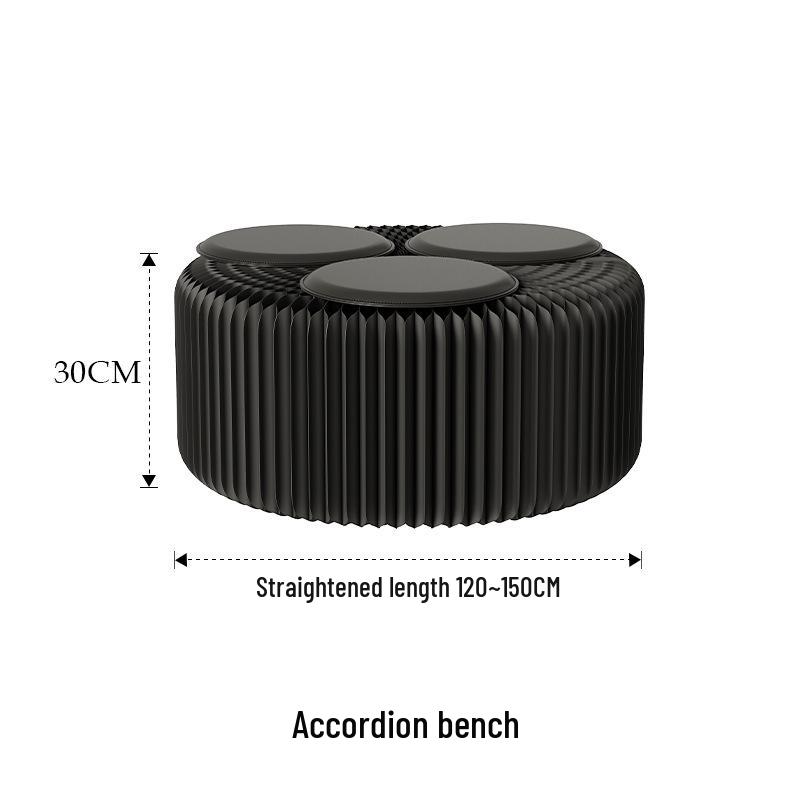 

18-Paper Modular Folding Shoe Stool: Stackable, Versatile, Creative Entrance Bench.