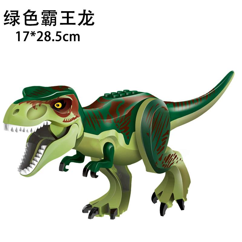 Children Simulation Dinosaurs World Velociraptor Raptor Building Blocks Tyrannosaurus Assemble Model Puzzle Montessori Boy Gift