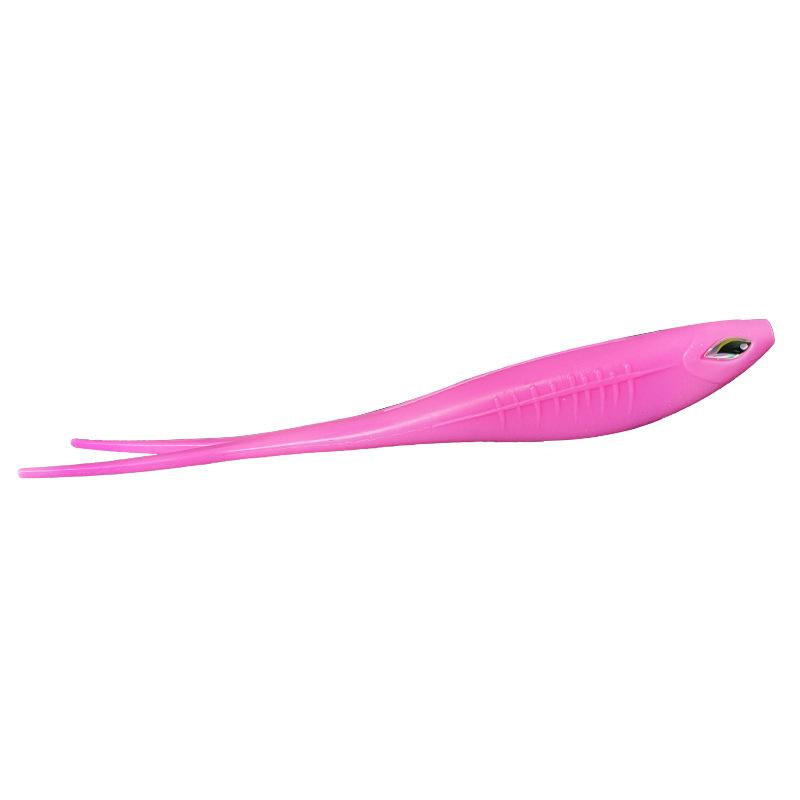 Aotuo Hot Selling 18cm 20g TPR Floating Paddle Tail Soft Lure Durable Artificial Bait for Bass Commercial Pond (Pink,18cm&20g) розовый