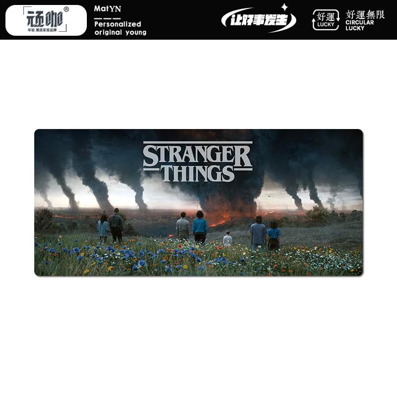 New  Creativity Stranger Things Peripheral High Definition Printing Leather Mouse Pad Large Size Computer Non-slip and Dirty-resistant Keyboard Pad