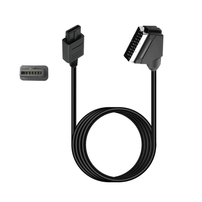 

SCART RGBs AV Кабель Аксессуар для Ретро Игровых Консолей ПВХ Оболочка Длина 1.8 метра для N64 1