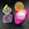 4pcs Ice Ball Mold Reusable Round Ice Cube Tray Kitchen Tool Random Color (L)