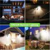 3000LM LED Wall Lights with Smart Sensors, Garden and Street Lights with Solar Charging, 3 Modes, Remote Control, IP67