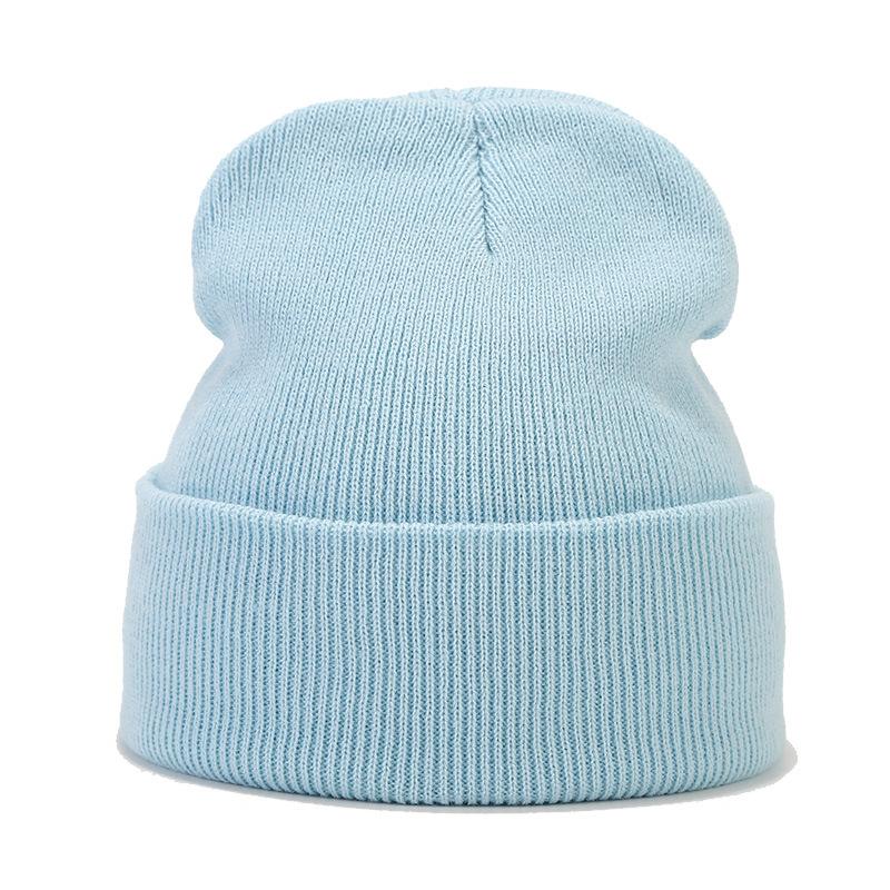 Strickmützen, Damenhüte, Einfarbige Hüte, Herbst- und Winterhüte, Glatt gestrickte Mützen, Bommelmützen, Herrenhüte, Outdoor-Hüte, Kalte Hüte, Warme Hüte