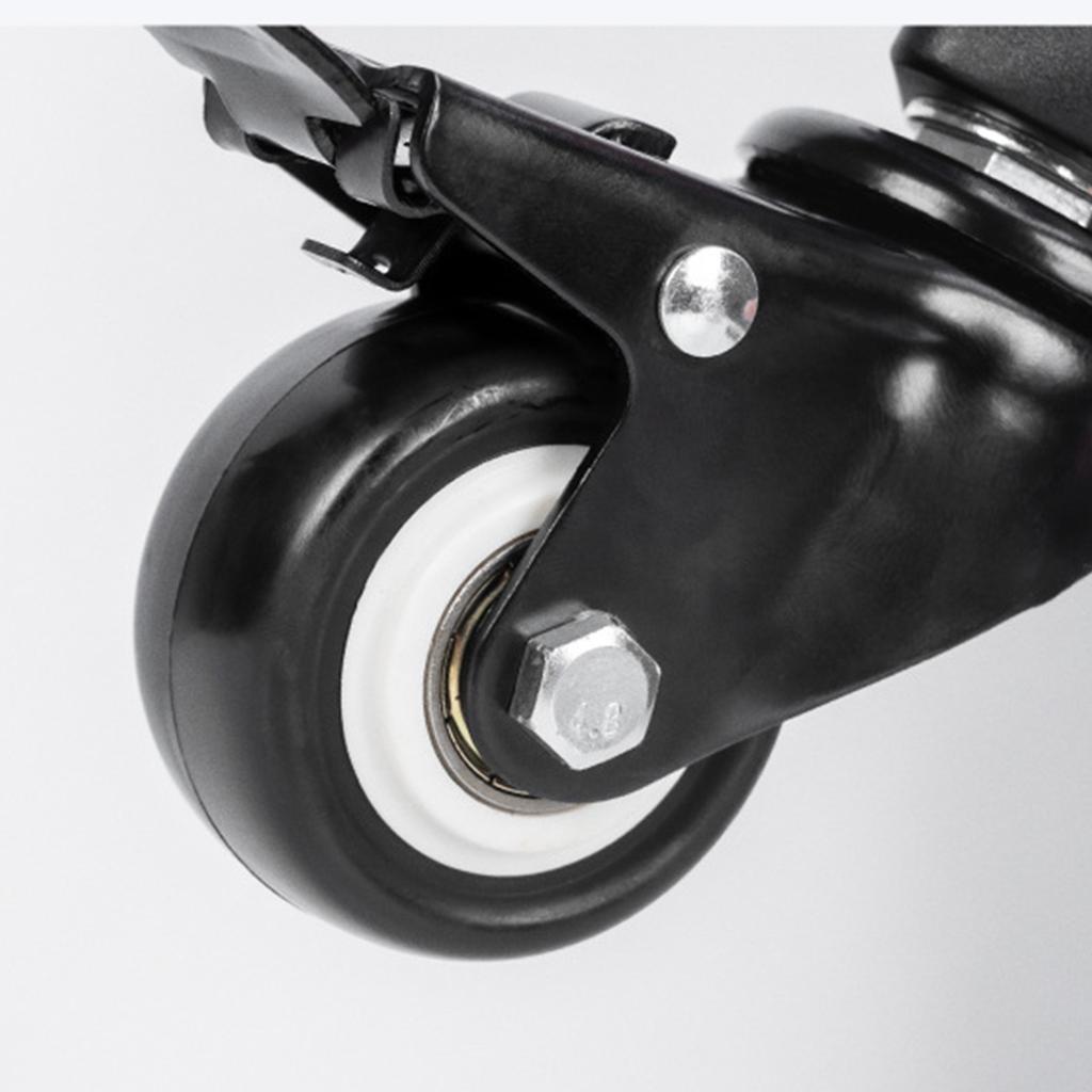 3Pcs Easy Installation Caster Wheel C-Stand Rotation Caster Wheel Set 25MM Diameter Light Stand Tripod Accessories
