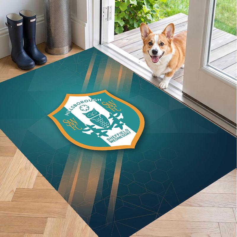Soft Floor Carpet Sheffield Wednesday Pattern Area Rug Decorative Mat For Home Room Decoration