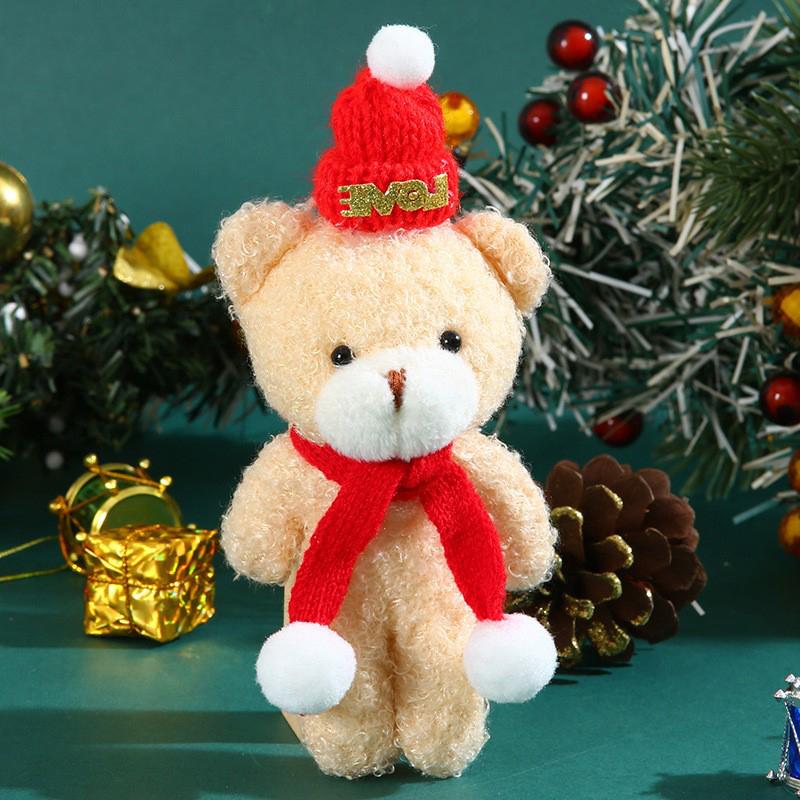 Christmas Cute Blush Joint Bear Bag Cute Clothing Accessories Bear Doll Pendant