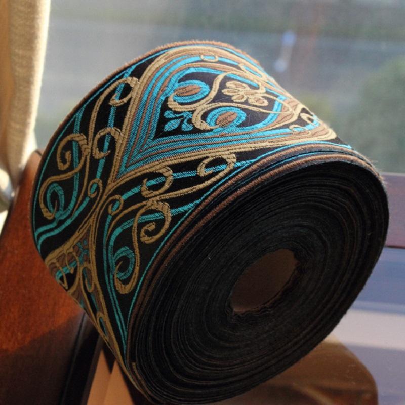 Этническая Вышивка Кружевная Лента Ширина 3/6/8см Жаккардовая Кружевная Тесьма DIY Аксессуары для Одежды Сумки Шторы Вышитая Ткань 3CM