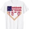 Baseball Drip Boy Ice Cream Patriotic American Flag 4th July T Shirt