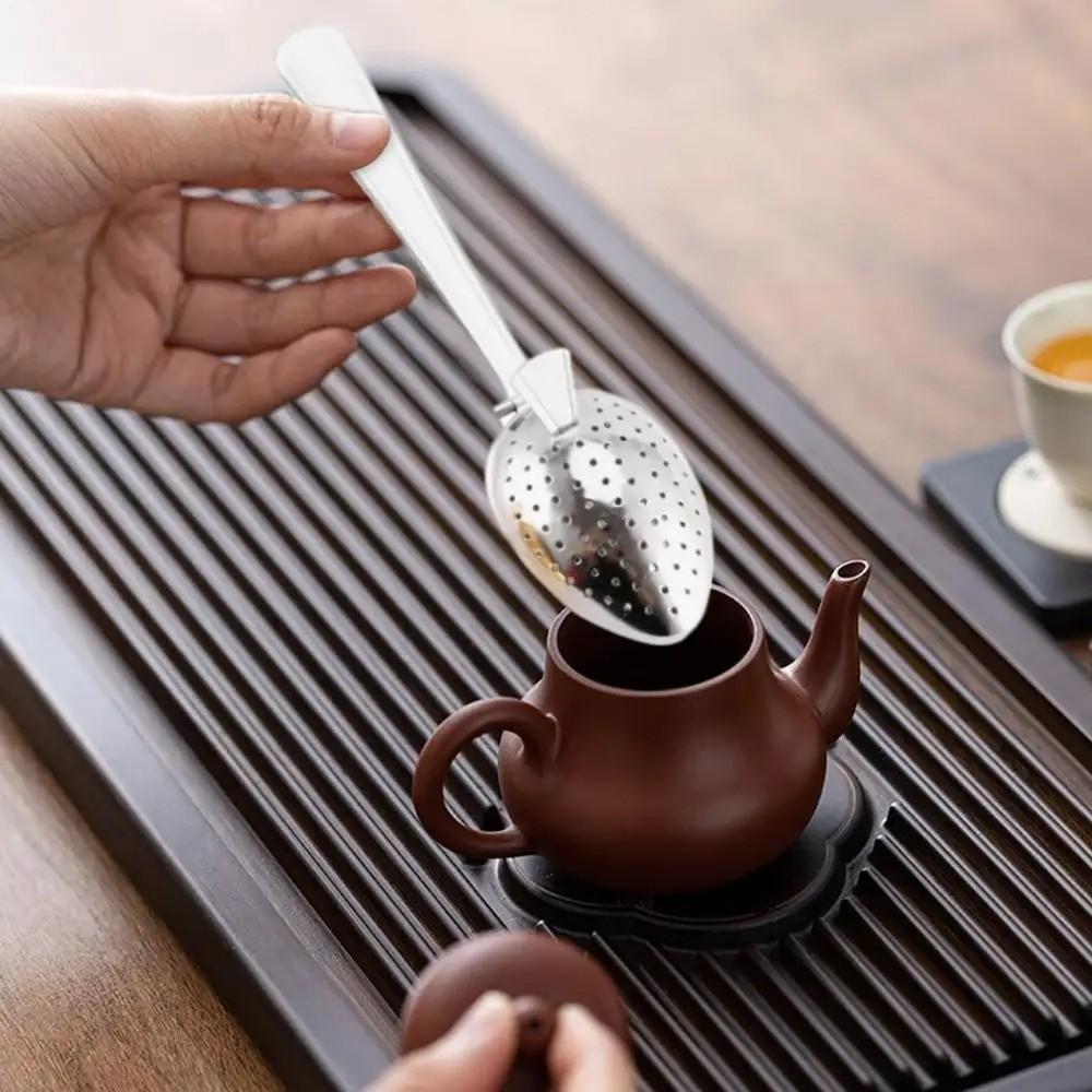 Stainless Steel Tea Infuser Strainer Reusable Fine Mesh Tea Filter Diffuser Spoon Shape Mesh Strainer Tea Infuser Sieve