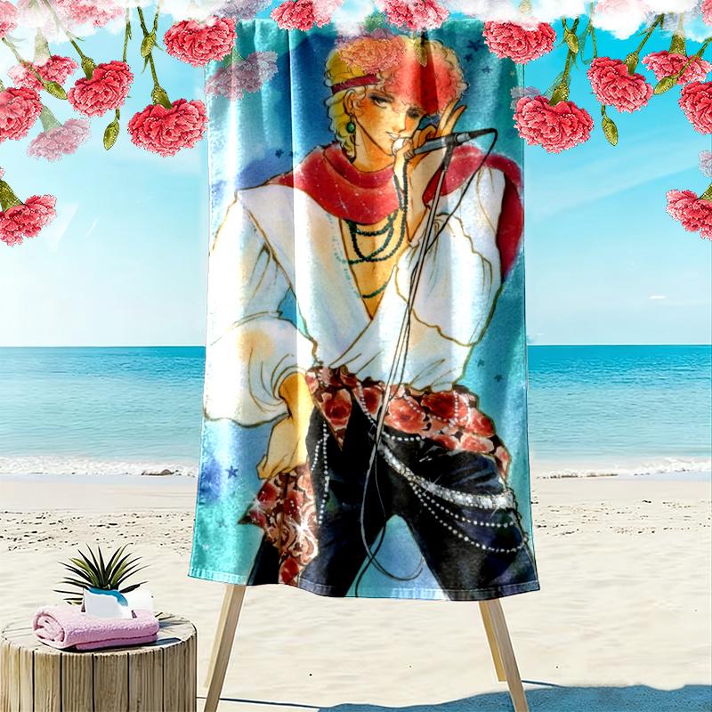 Kiss Licia Print Beach Towel Large Soft Quick Dry Towel For Beach Camping Swimming