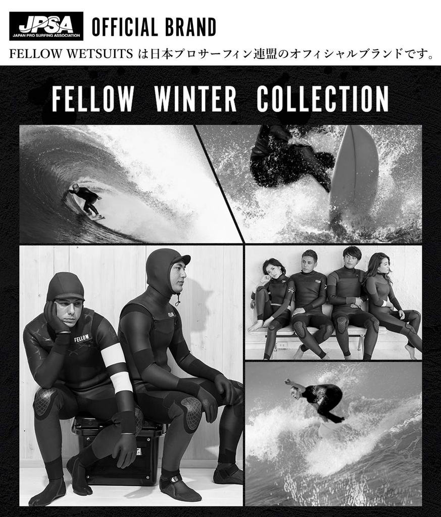 FELLOW Air Heat Insulated Long Sleeve Fleece-Lined Wetsuit for Surfing, Semi-Dry Suits, and SUP Diving (Japan Standards) (ML)