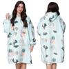 Blanket Sweatshirt Oversize Warm Thick Blanket Sweatshirt 2In1 Xxl Cats Furry [Ub-Kb-Wz-8]