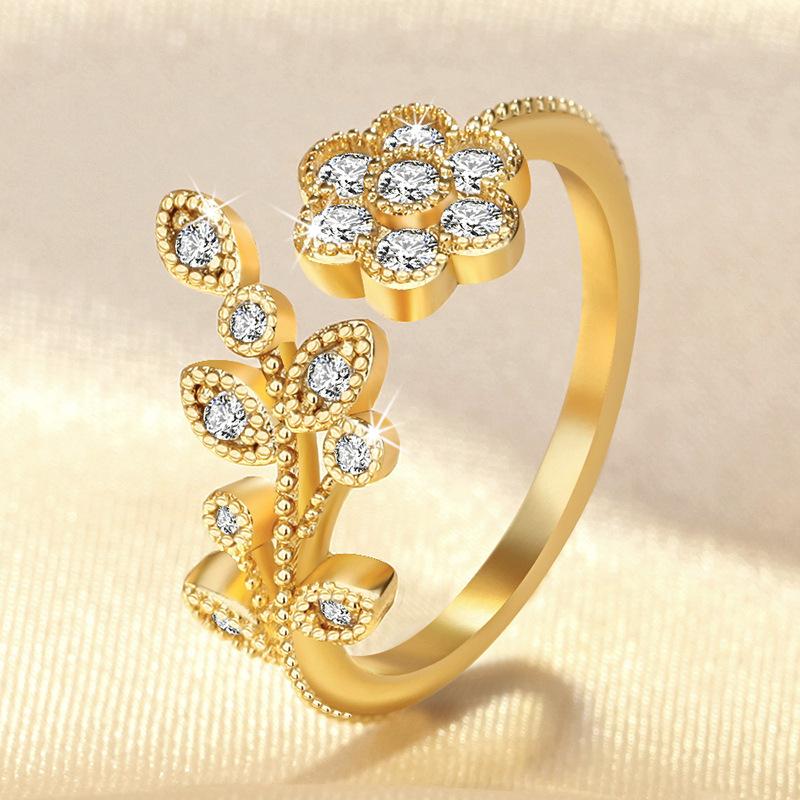 Lindon Classic Copper Alloy Zircon Ring Ladies Jewelry Wedding Promise Party Gift