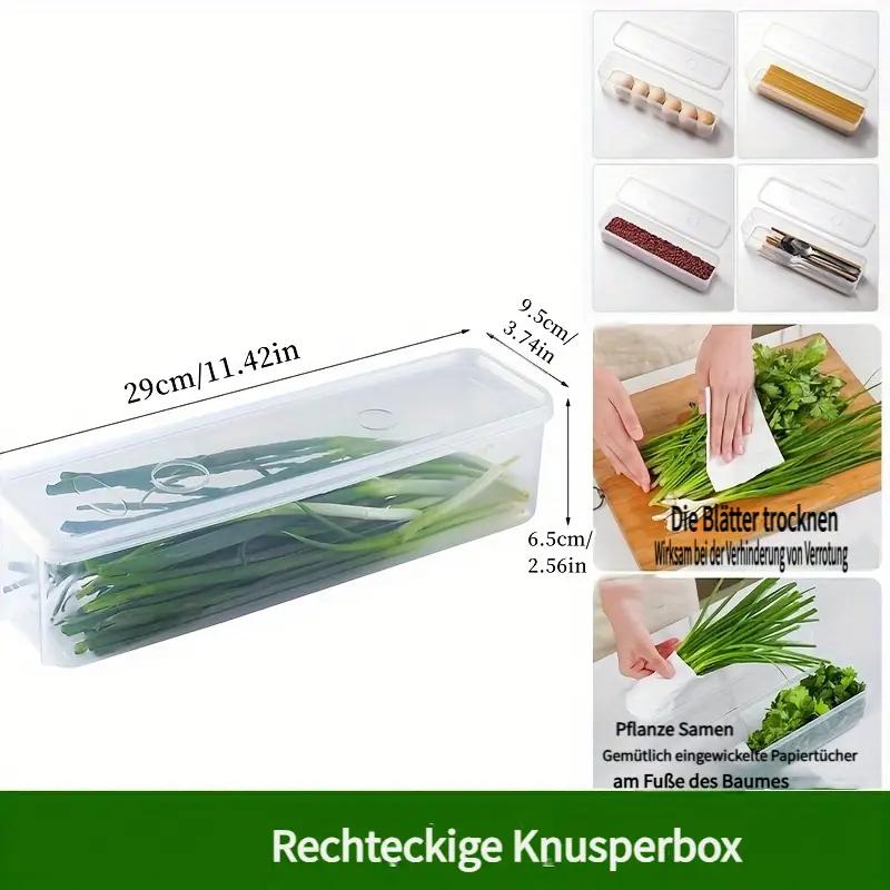 Food-grade Rectangular Storage Box Sealed Containers Are Suitable for Kitchen Pantries and Refrigerator Organization