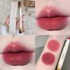 SHAQINUO Velvet Soft Lip Glaze Matte Lipstick Cream Fluffy Brush Head Long-lasting Whitening Lip Cream Waterproof Lip Mud