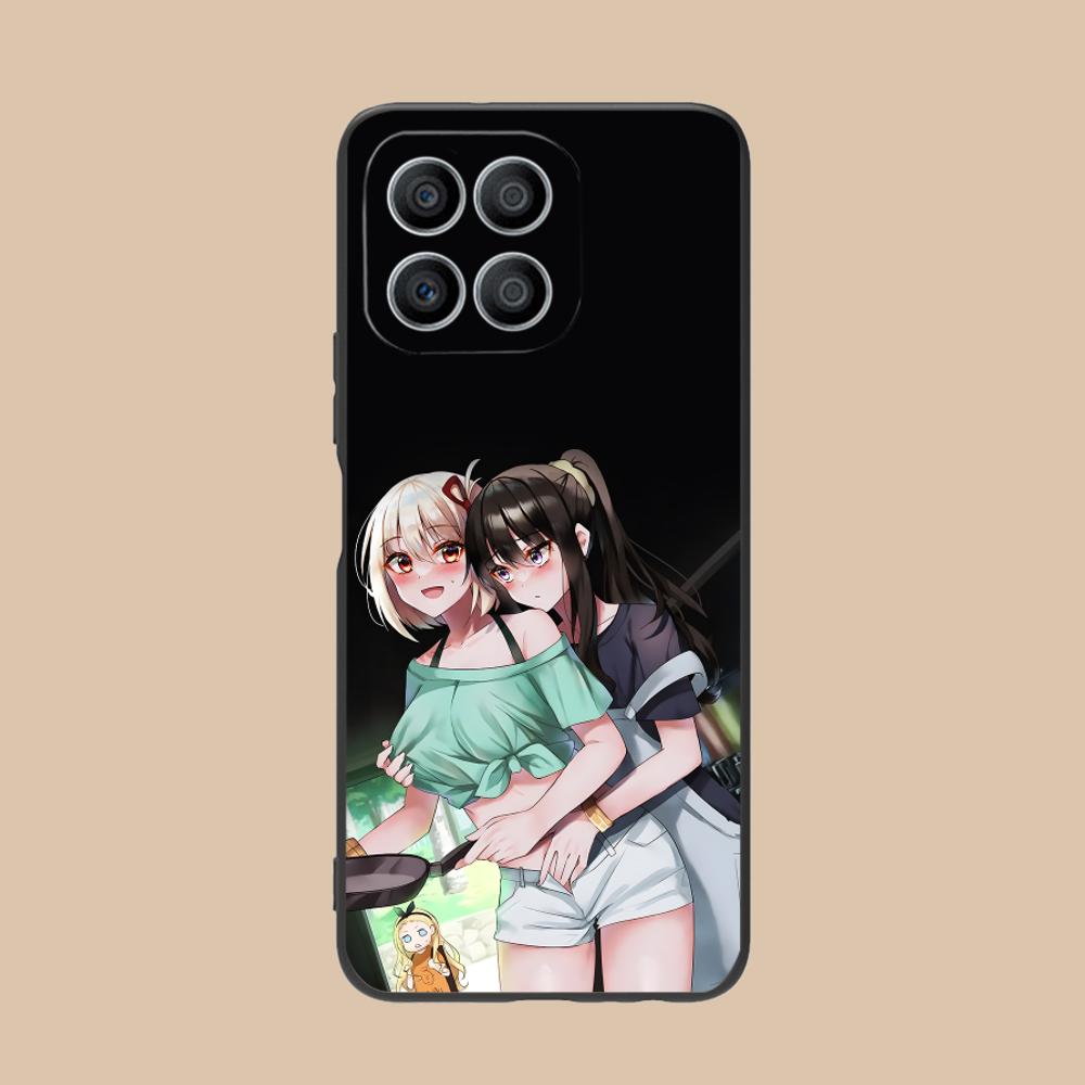 Lycoris Recoil Anime Mobile Phone Case for Honor 90 80 70 60 50 30 20 10 9 8 7 Pro S SE Lite 5G Colour Printing Protective Cover