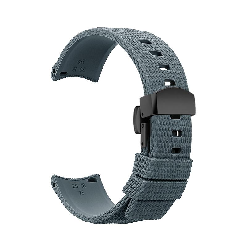 Quick-release elbow with curved fluororubber Watch strap for Tudor White Panda BLACK BAY Chronograph Monster Gold Eye M79360