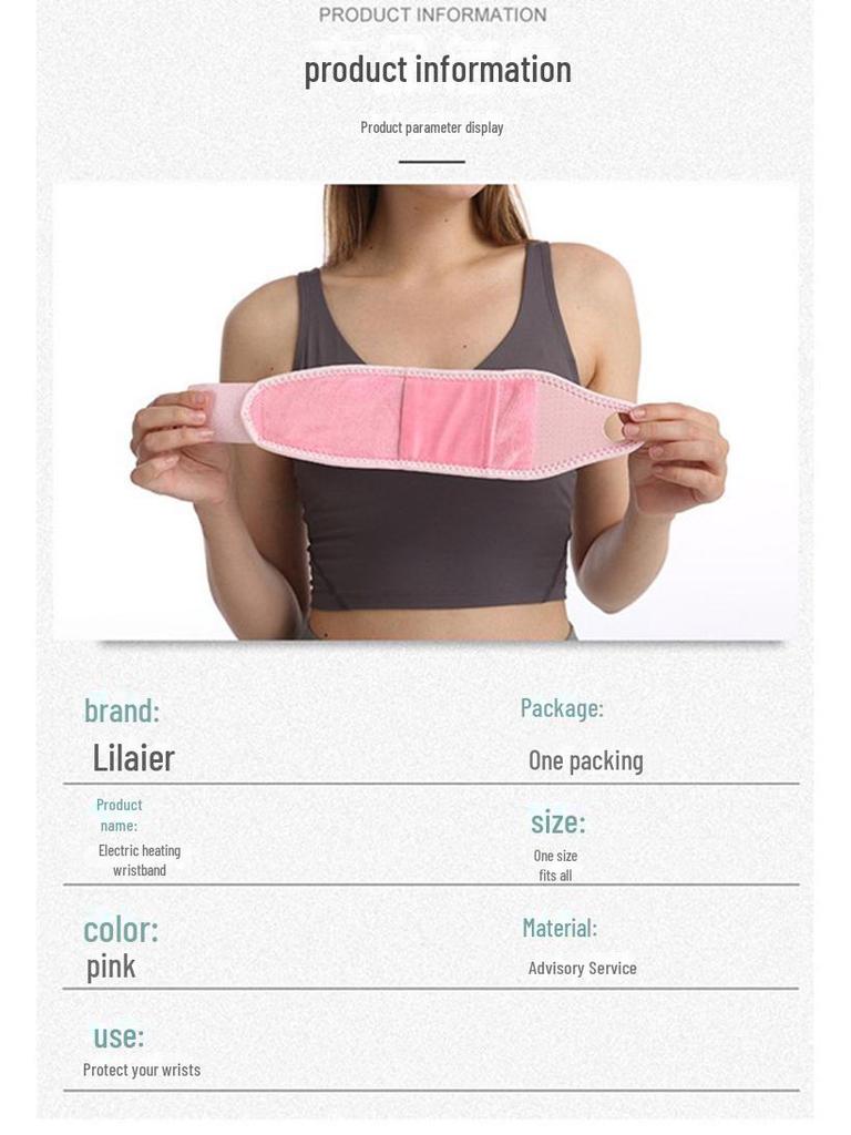 Smart USB Heating Wristband with Three-Speed Temperature Control and Moxibustion Therapy