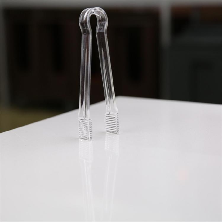 10 Piece Miniature Ice Clip Clear Sugar Tongs Buffets Serving Clamps For Beer Cocktails Party Catering Accessories