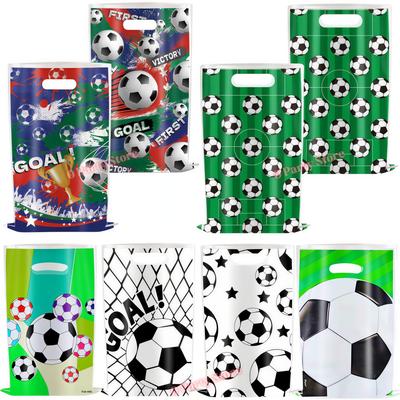 Football Party Gift Bags Soccer Candy Packaging Bag Handbag Kids Boys Soccer Birthday Party Decor Football Match Party Supplies