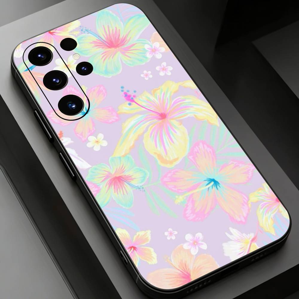 Small Flowers Phone case for Samsung Galaxy S24,25,26,23 22,21,S20 Plus Ultra FE soft fundas cases