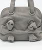 Millo Women Nubuck Shirred Bag [Ash Gray]