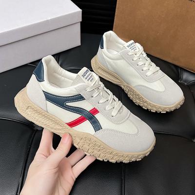 2025 New Spring and Summer Mesh Shoes Breathable Casual Sports Shoes Women's Running Light Forrest Gump Shoes Little White Shoes Ins Tide