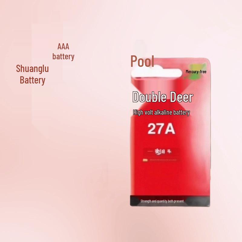 Double Deer 12V27A Alkaline Battery for Anti-Theft Devices & Wireless Doorbells