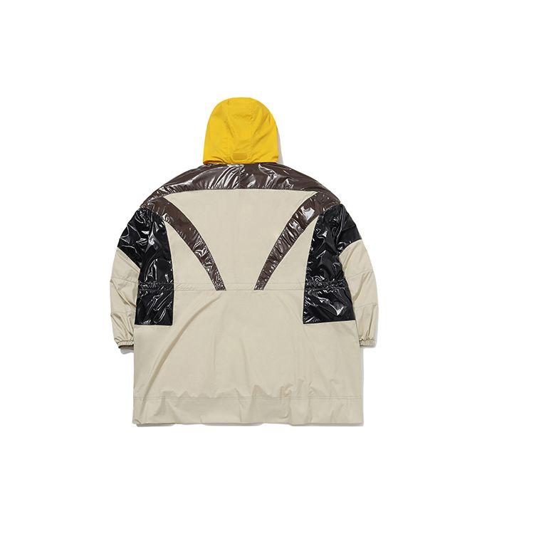 Li Ning Loose Winter Three In One Down Jacket Women Outerwear Yellow Gray AWBQ006-2