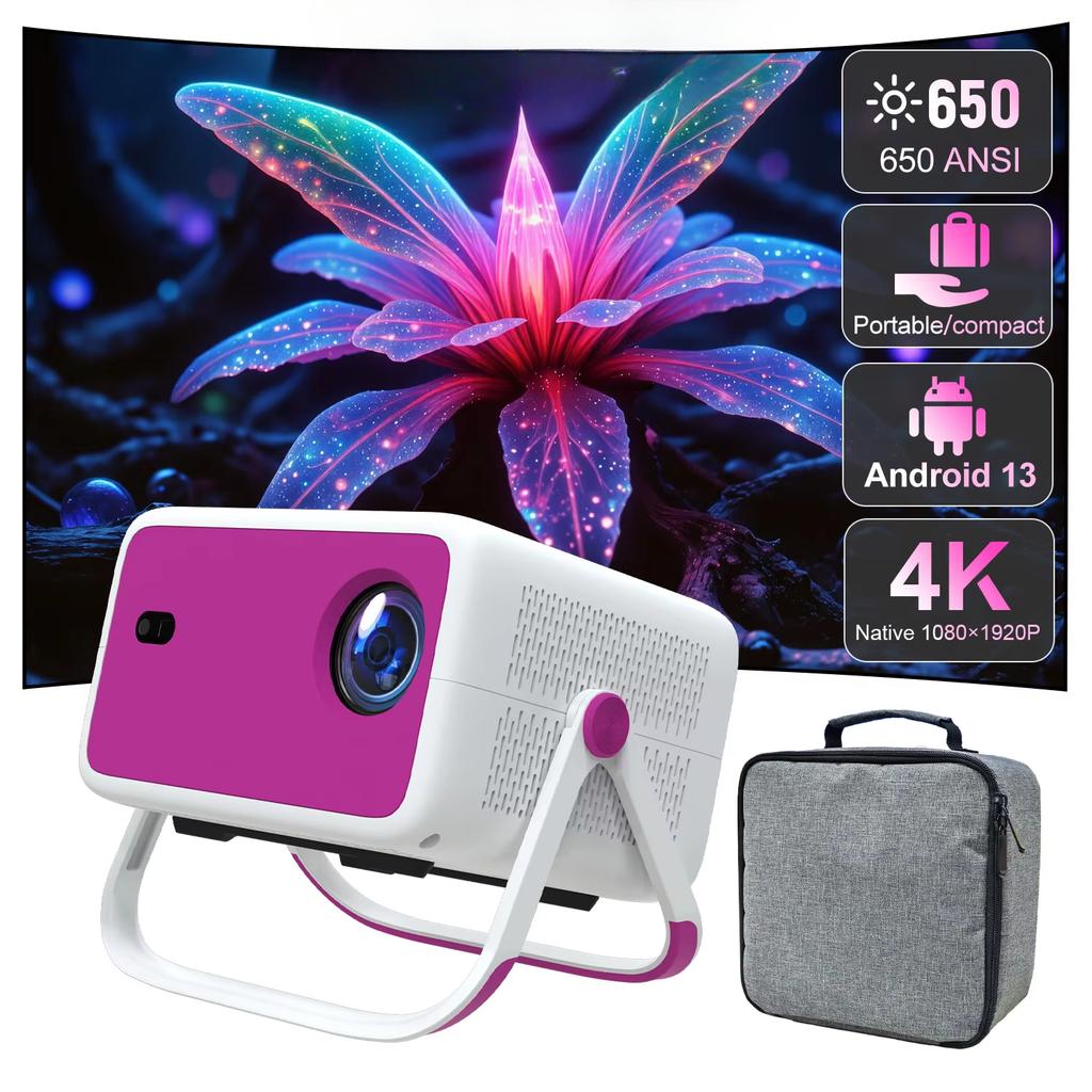 TP350 AOSP Projector Android 11 3.5 Inch 1080P 250ANSI Auto Keystone Correction Portable Outdoor Video Home Theater Projectors