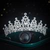 Mode Kristall Wassertropfen Brautschmuck Sets für Frauen Strass Tiaras Krone Set Halskette Ohrringe Hochzeitskleid Schmuck Set