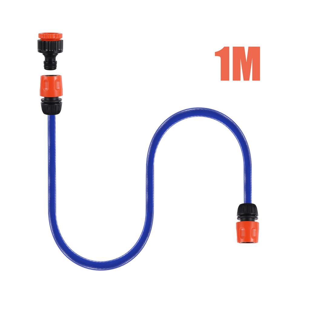 Blue Hose With Quick Connect Faucet Street 16mm PVC Hose Garden Irrigation Lawn Flower Watering Tools Car Wash Hose