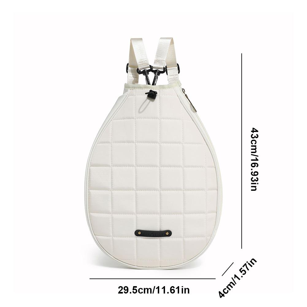 Tennis Racquet Crossbody Bag Waterproof Pickleball Paddles Shoulder Bag Zipper Closure for Pickleball Tennis Badminton
