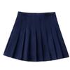 Dames Plissérok JK Uniformrok Rok Lente en Zomer Korte Rok (Veiligheidspantalon + Rits + Knopen)