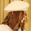 DAMAGE MNEMONIC 100% Wool Ivory Beret
