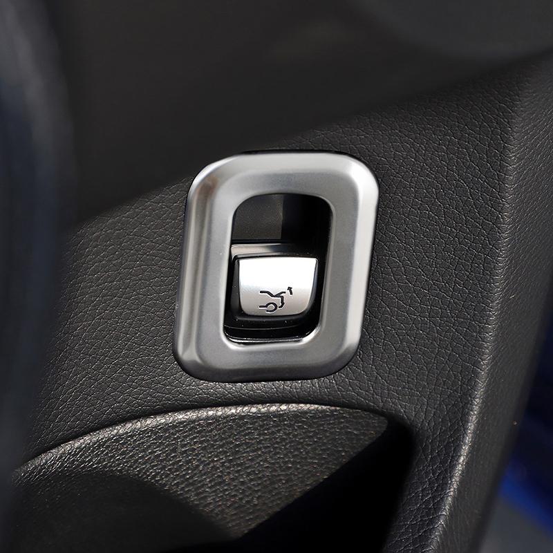Car Door Trunk Switch Button Frame Stainless Steel Trim For Mercedes Benz C Class W205 GLC X253 2015- Interior Accessories