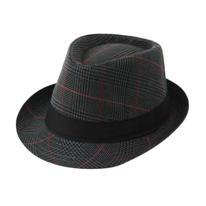 Cappelli Fedora Estivi per Uomo Mezza Età Cappellino Lino Panama Monocolore Jazz Cappello Cowboy Uomo Donna Festa Britannica Cappello da Sole