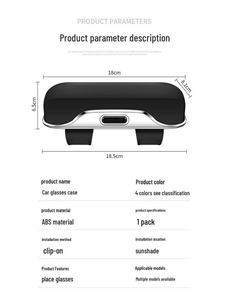 Parasolar interior auto Suport ochelari de soare & Clips de depozitare carduri