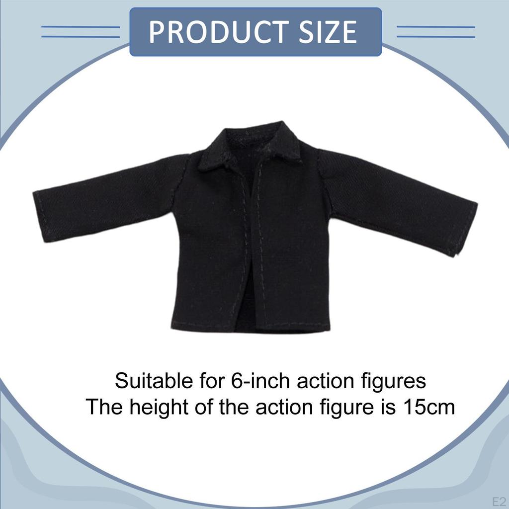 1/12 Action Figure Clothes Doll Clothing Collectible Fashion Costume Accessory Model for 6 inch Male