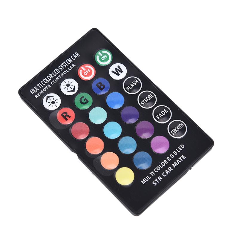 2Pcs T10 5050 W5W 6 Smd Remote Control Rgb Led Car Dome Reading Light Lamp Bulb