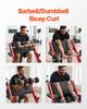 Preacher Curl Bench Adjustable Home Gym Biceps Machine Barbell Equipment