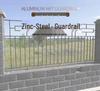 Thickened Zinc Steel Wall & Road Protection Fence for Villas & Communities