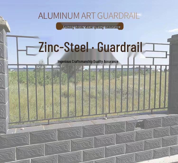 Thickened Zinc Steel Wall & Road Protection Fence for Villas & Communities