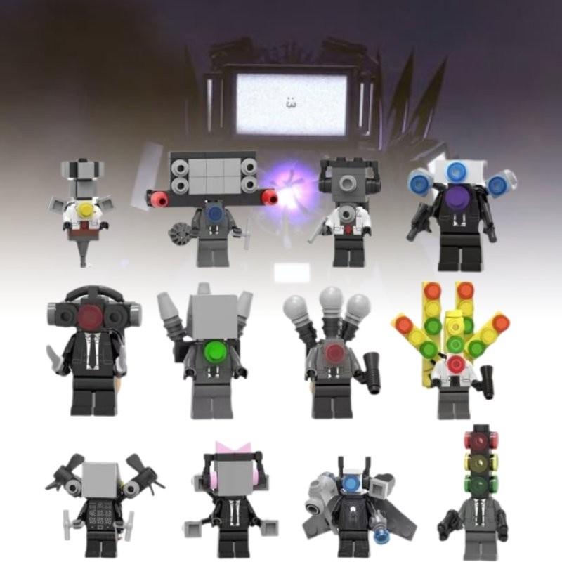 Skibidi Toilet 6pcs Character Assembling Building Blocks Toys Children Gift