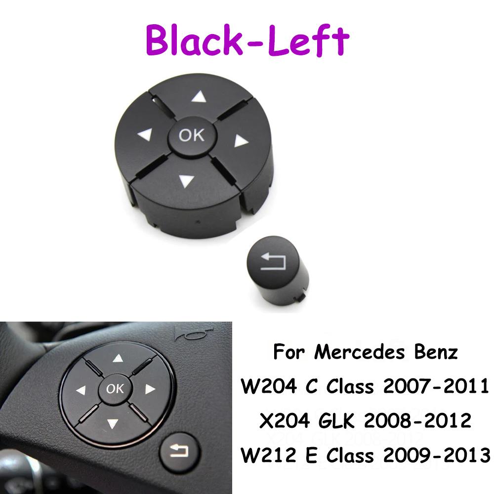 

Car Multi-function Steering Wheel Switch Control Buttons For Mercedes Benz C E GLK Class W204 X204 W207 W212 Black Left