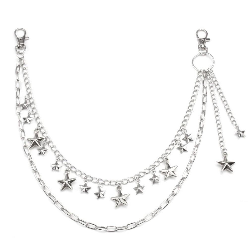 

Punk Style Geometric Bag Chain Versatile Hip Hop Chain Waist Chain Men Women Jeans Accessory