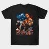 Men Black Print T-shirt Randy Orton Wwe No-Cut Transfer Paper Print Cotton Tshirt