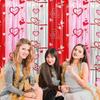 Love Heart Valentine's Day Party Backdrop Plastic Party Curtain Wall Decor  Home Room
