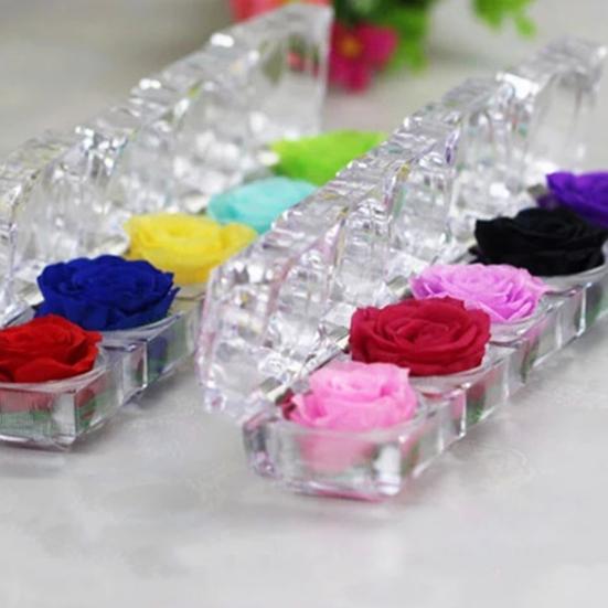 Romantic Ring Box Handmade Plastic Nice-looking Forever Rose Jewelry Box for Anniversary
